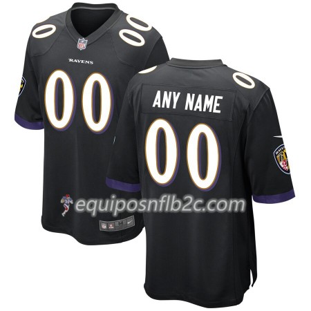 Camiseta Hombre NFL Baltimore Ravens Personalizar Negro